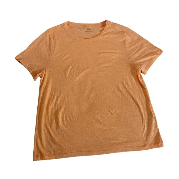 J. Crew 100% Cotton Peach Orange Short Sleeve Tee Size L - Picture 5 of 17
